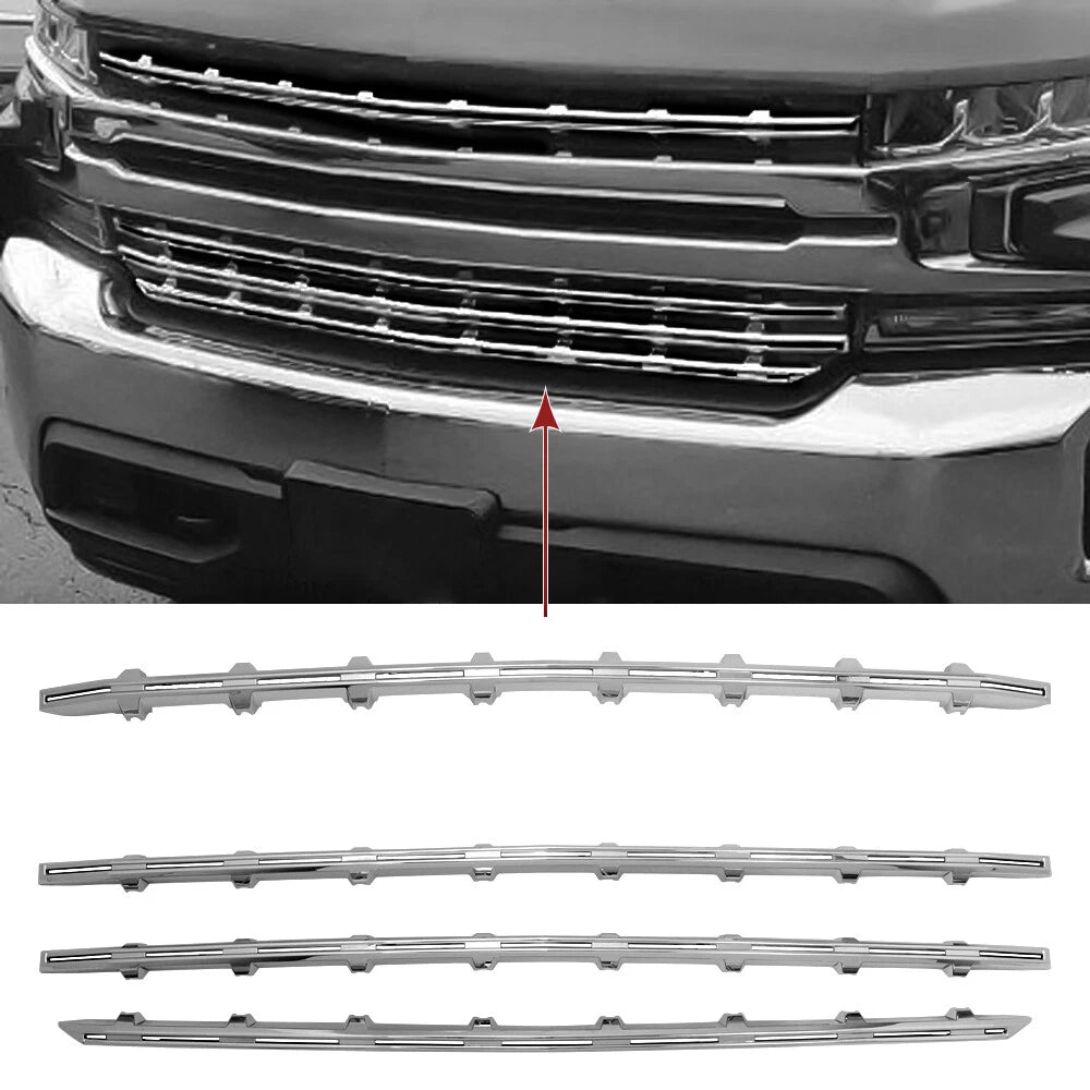 Grill Cover for Chevy Silverado 1500 (2019-2022) Chrome Overlay