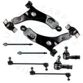 Set of 8 Front Lower Control Arms with Ball Joints for Ford Focus (2008)