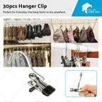 30PCS Metal Hook Pins Clips for Scarf Belt Shoe Boots Hanger
