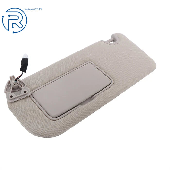 Left Driver Sun Visor for Nissan Altima (2019-2024) Beige with Light Mirror