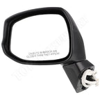 Left Driver Side View Mirror for Honda Civic (2012–2014) Power Textured Black