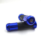 7/8" Blue CNC Rubber Handlebar Grip for Honda CB1000R CB600F CBR CBF125