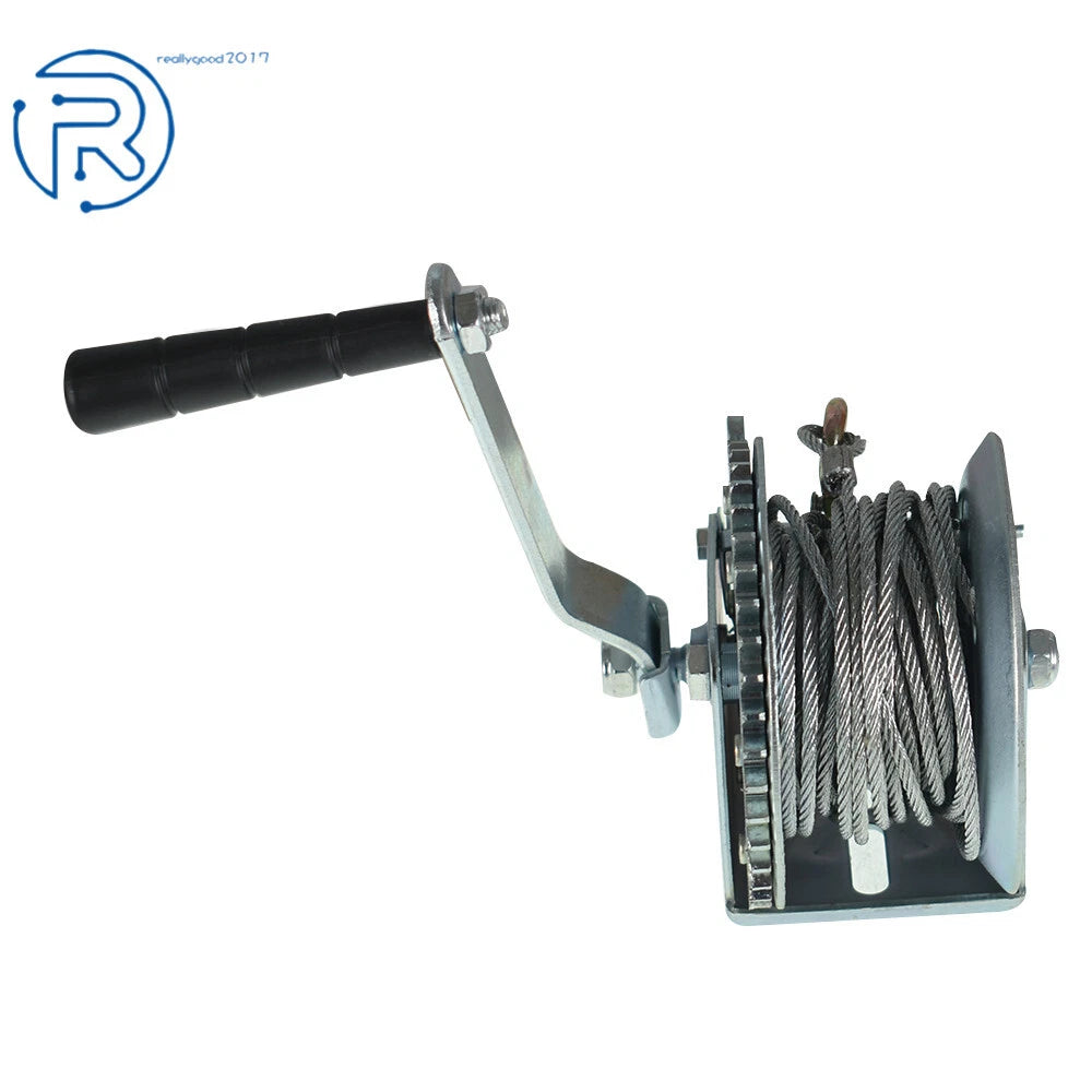 Heavy Duty Hand Winch for Trailer ATV Boat (Up to 1200 lbs)