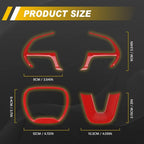 Red Steering Wheel Cover Trim for Dodge Challenger/Charger (2015–2023)