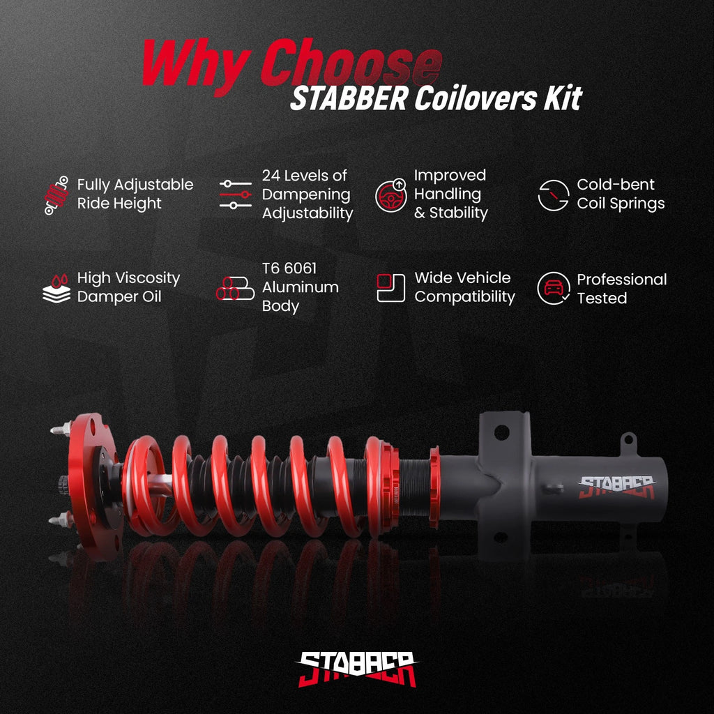 Stabber Coilovers 24 Level Suspension Lowering Kit for Ford Mustang (2005–2014)