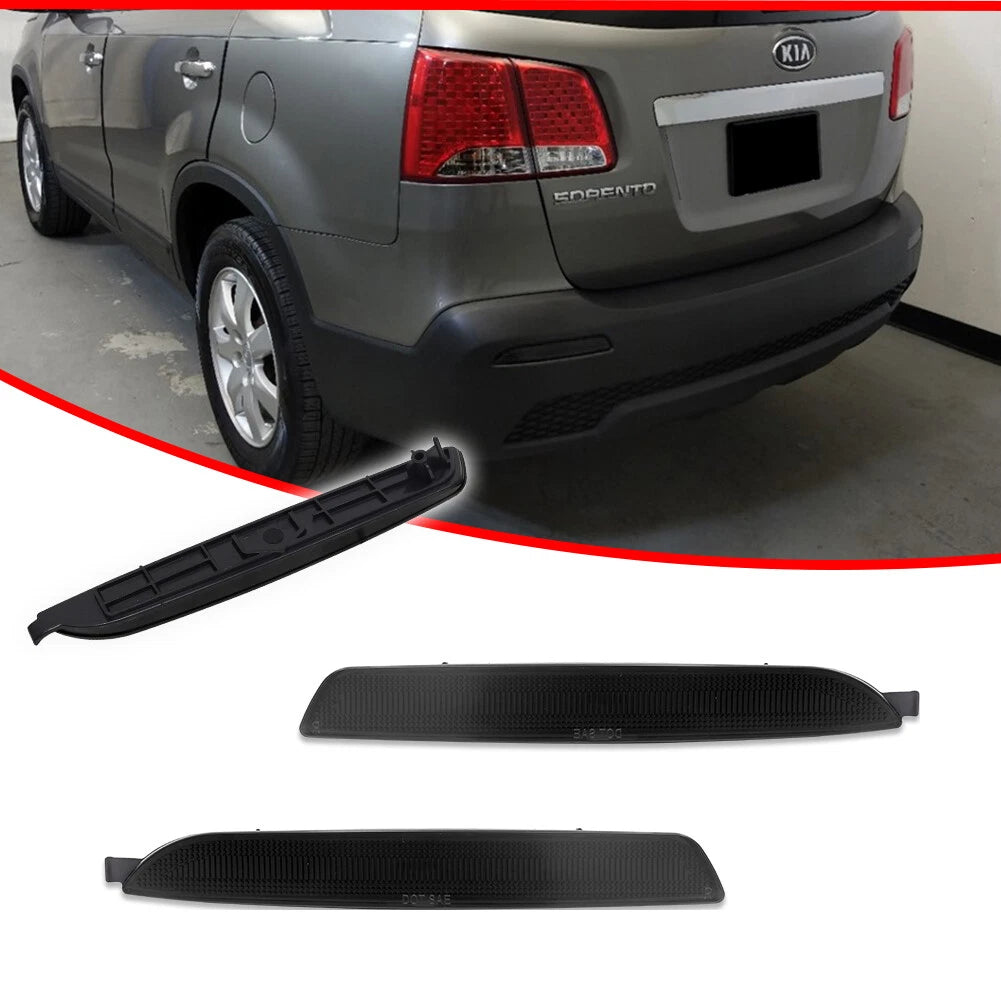 Smoked Rear Bumper Reflectors for Kia Sorento (2011–2013)