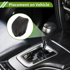 Gear Shift Knob Cover for Lexus NX250 2022-2023 Black Brown Faux Leather
