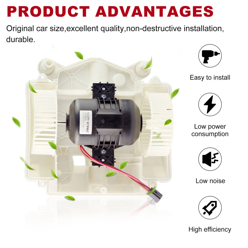 Blower Motor with Fan Cage for Mercedes CL550 CL600 CL63 CL65 S350 S400 S600 (2007–2013)