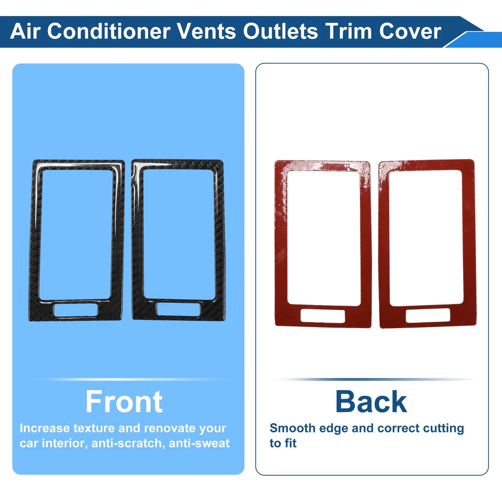 Air Condition Outlet Vent Trim Cover Frame for Toyota Tundra (2007–2013) 1 Pair