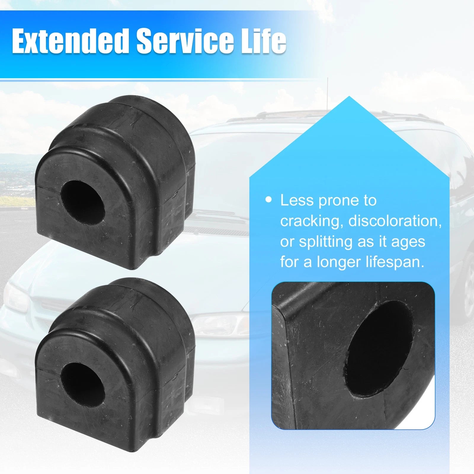 2pcs Suspension Stabilizer Bar Bushings No. 31351097179 for BMW 323i (1999)