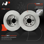 Front Disc Brake Rotors & Ceramic Pads for Ford Crown Victoria (1995–1997)
