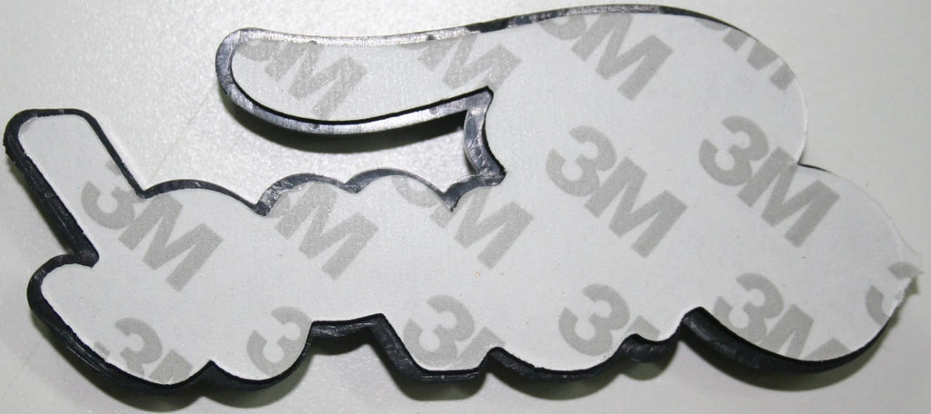 Chrome Powerstroke Emblem Tag for Ford Truck 4x4 (3M Adhesive)