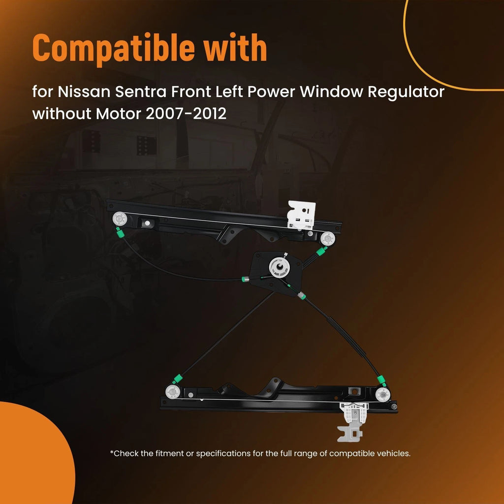 Electric Window Regulator Front Left for Nissan Sentra (2007–2012)