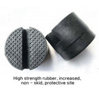 Rubber Slotted Rail Adapter Floor Jack Protector Pad for Universal Use (1pc)
