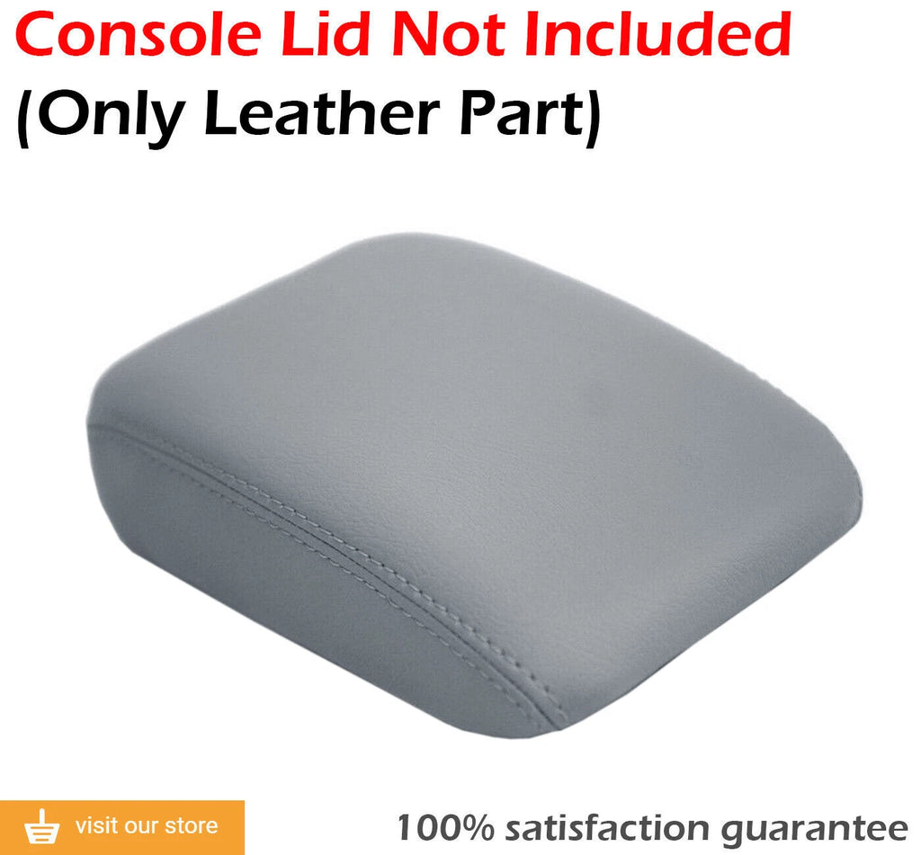 Center Console Lid Armrest Cover for VW EOS (2007–2015) Gray PVC Leather