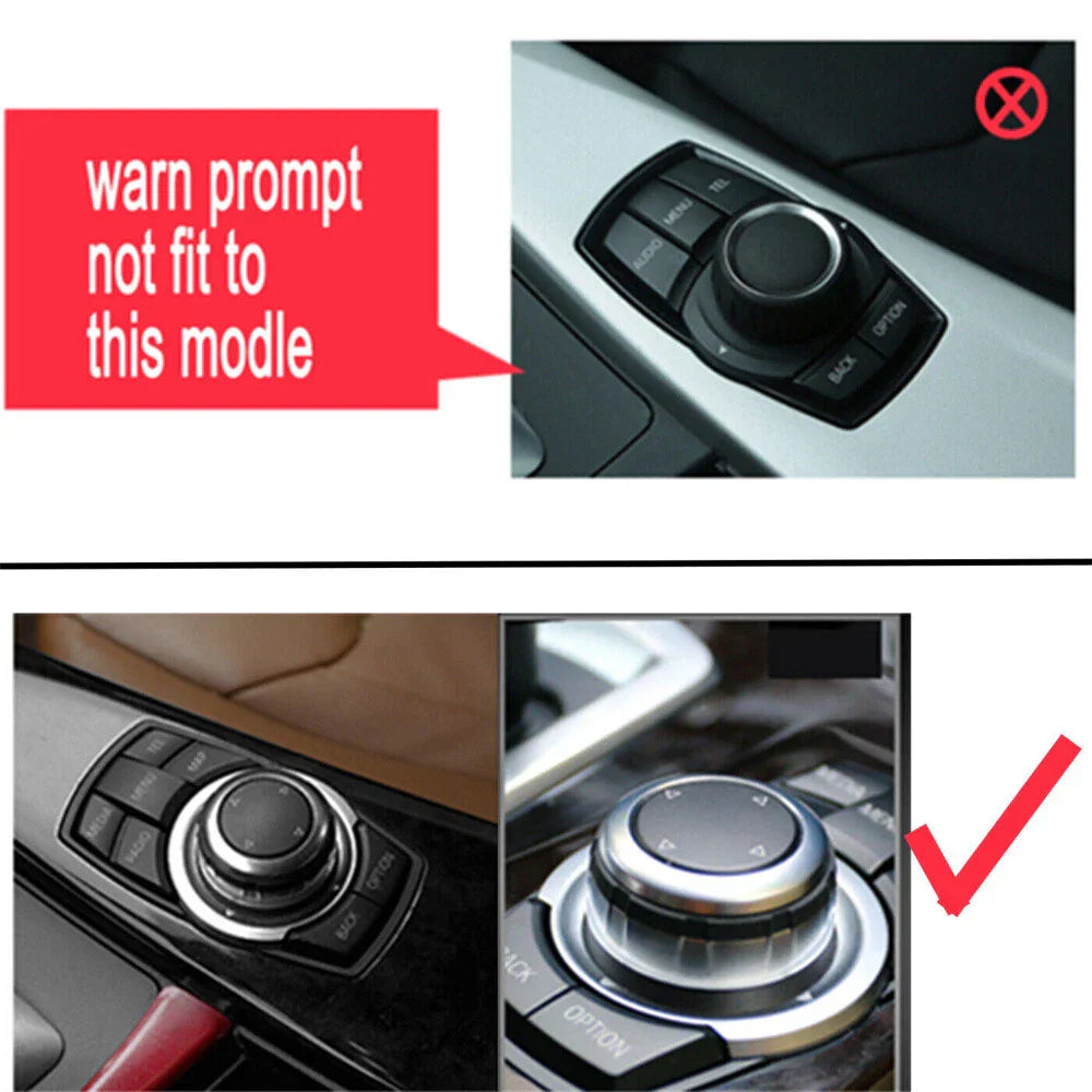 Multi-Media Control Knob Trim Cover for BMW 1/2/3/4/5/6/7 Series