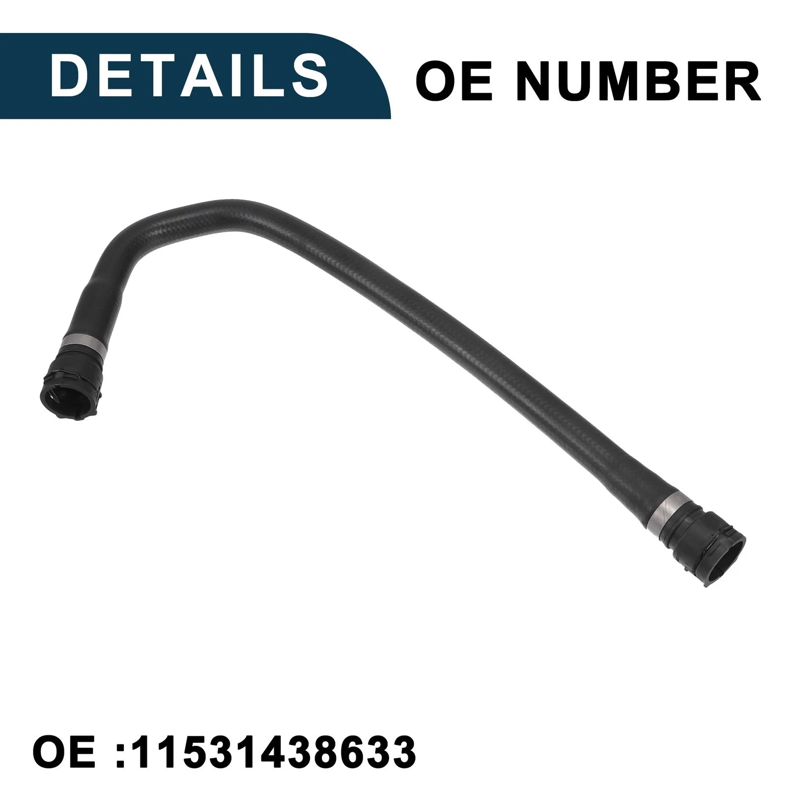 Radiator Hose for BMW 528i 1999-2000, 530i 2001-2003 (No. 11531438633)