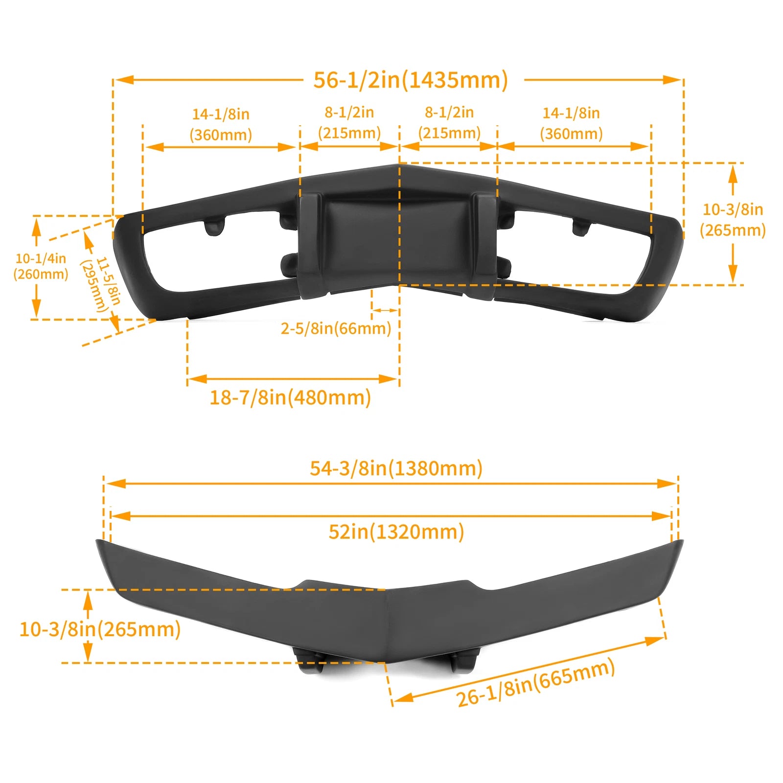 Front Bumper Fiberglass for Chevrolet Corvette (1975–1979)