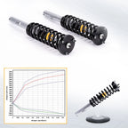 Front Air to Coil Spring Shock Strut Conversion Kit for Mercedes S430 S550 (1999-2006)