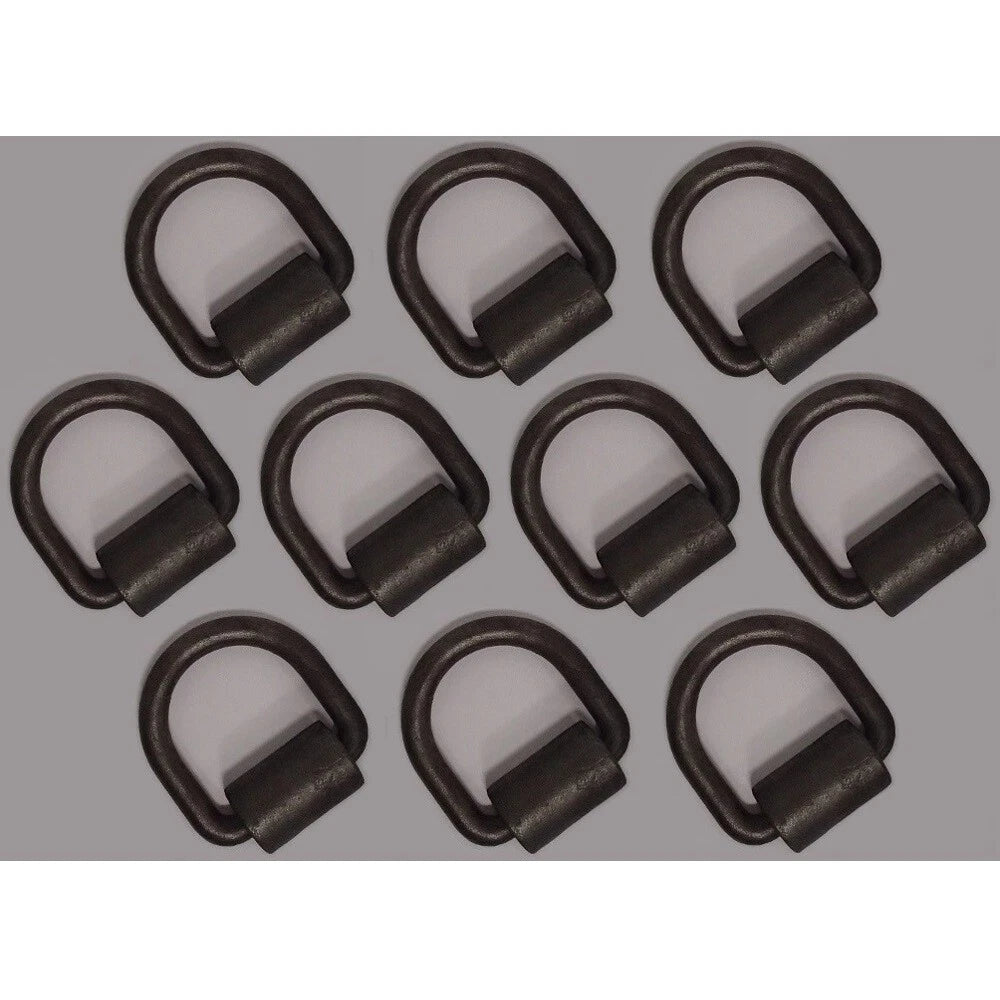D-Ring Tie Down Rings for Flatbed Truck Trailer (1/2", Bolt/Weld-On)