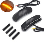 LED Black Mirror Block Off Base Plates for Kawasaki Ninja ZX-10R (2011–2015)