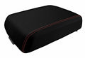Leather Console Lid Bucket Seat Cover for Ford F250 (1999–2010) Red Stitch