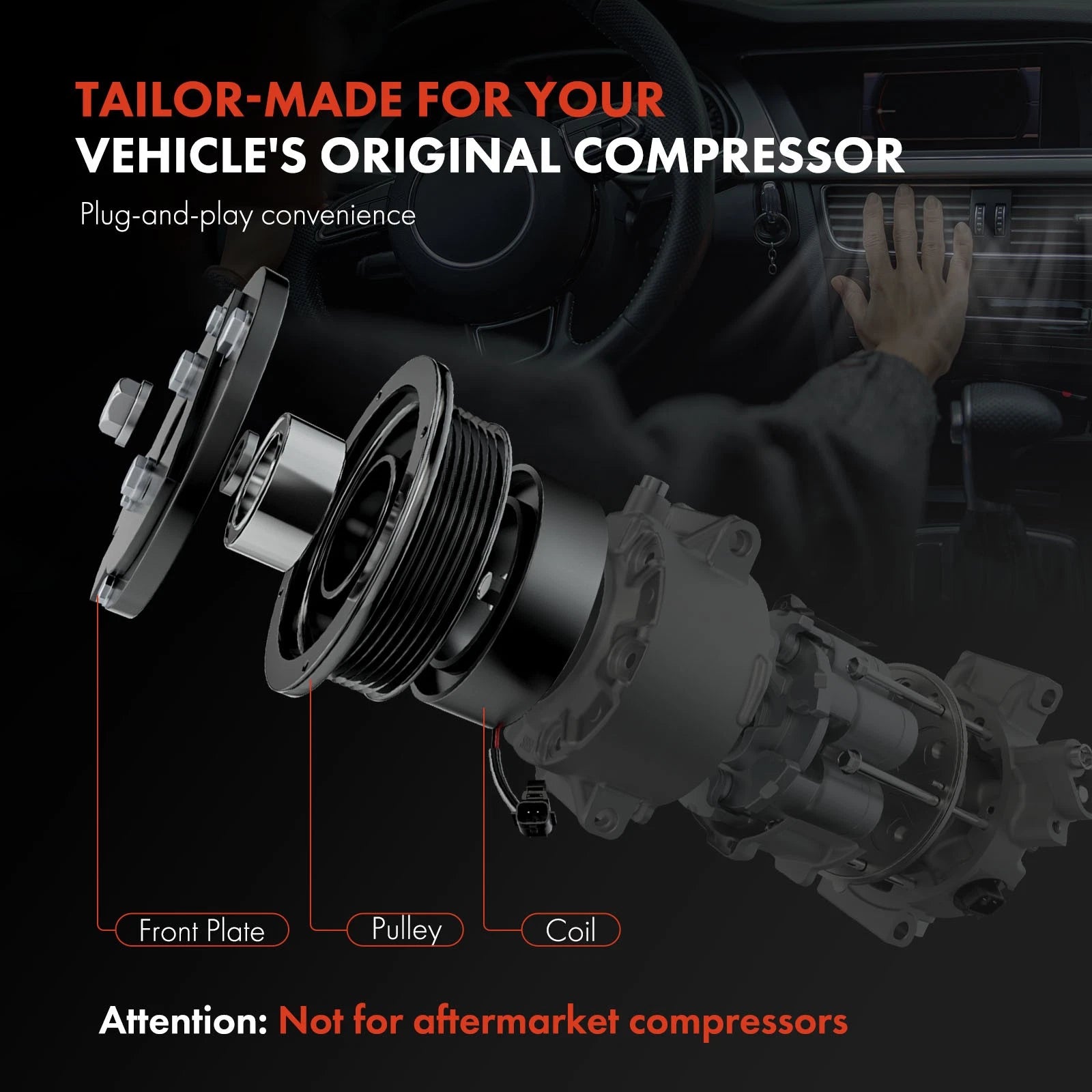A/C Compressor Clutch Kit for Toyota Camry Solara Celica (1987-2001)
