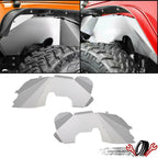 Front Solid Aluminum Inner Fender Liners Kit for Jeep Wrangler JK (2007–2018)