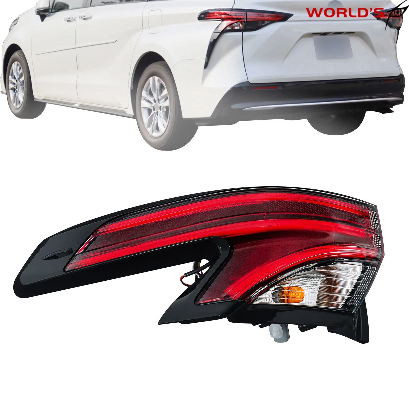 Rear Outer Tail Light Lamp for Toyota Sienna XSE Platinum Limited (2021–2023)