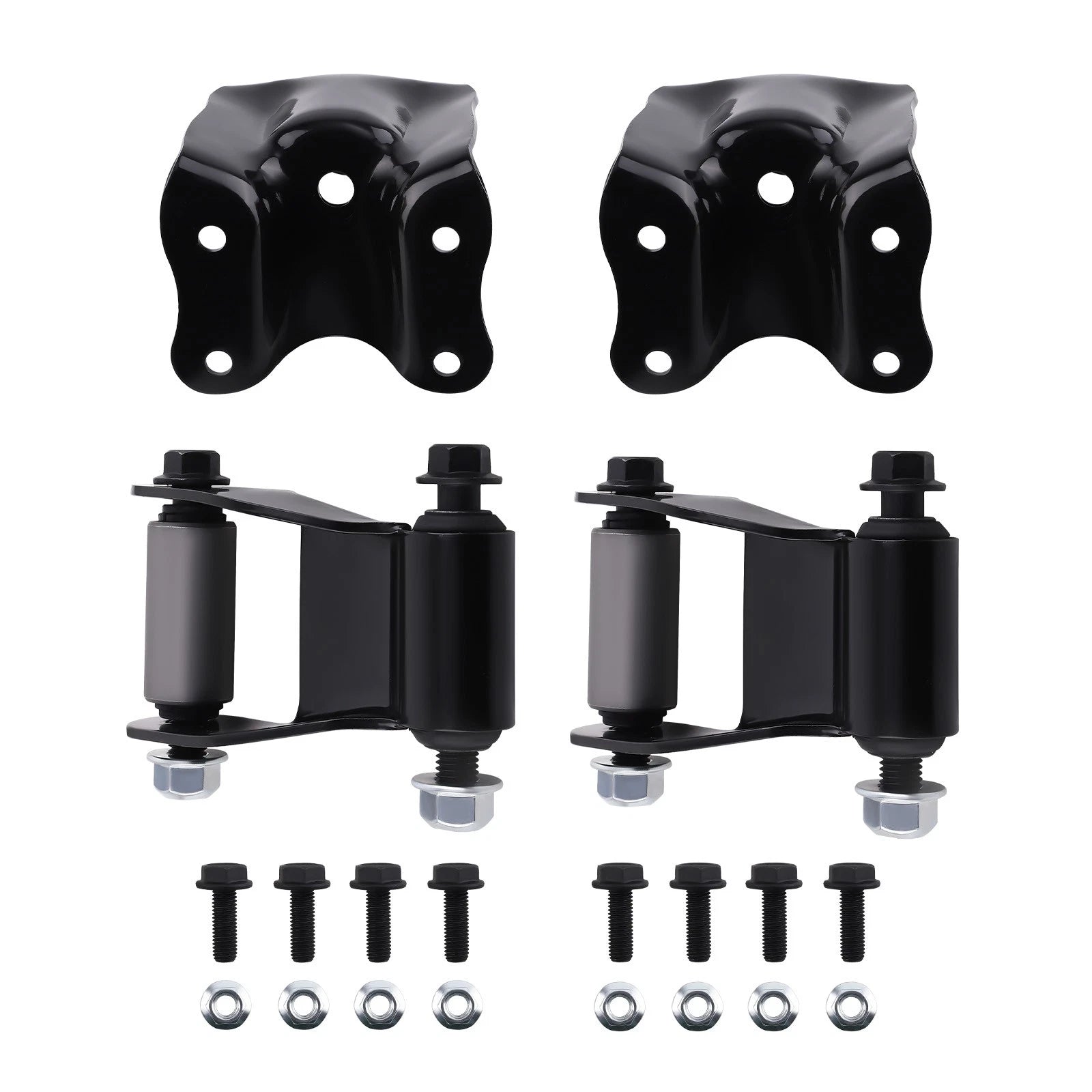 Rear Leaf Spring Shackle Bracket Kit for Ford F-150 F-250 F-350 (1980–2004)