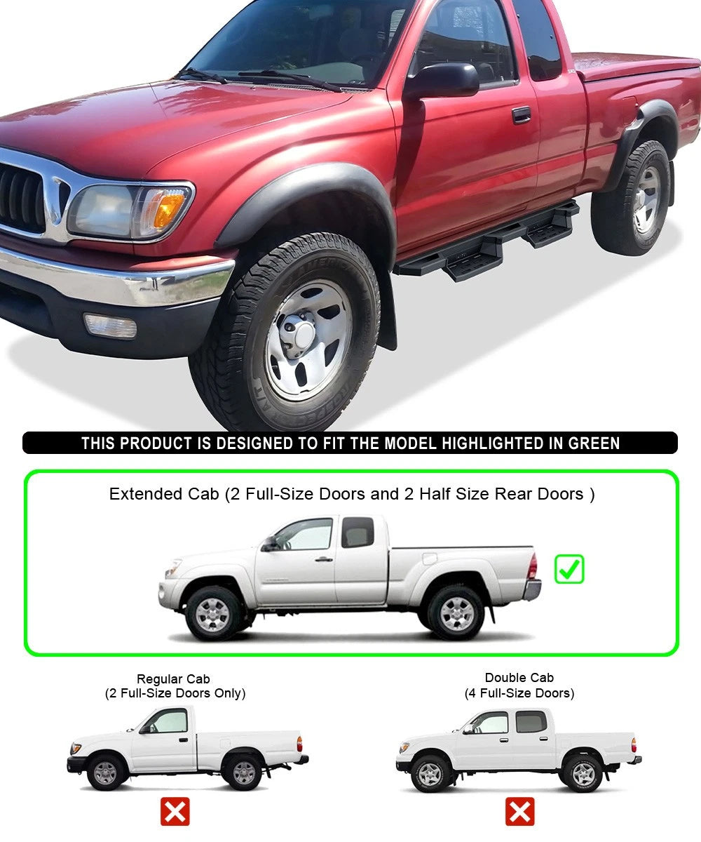 iArmor Stainless Steel Pocket Steps for Toyota Tacoma (1995–2004)