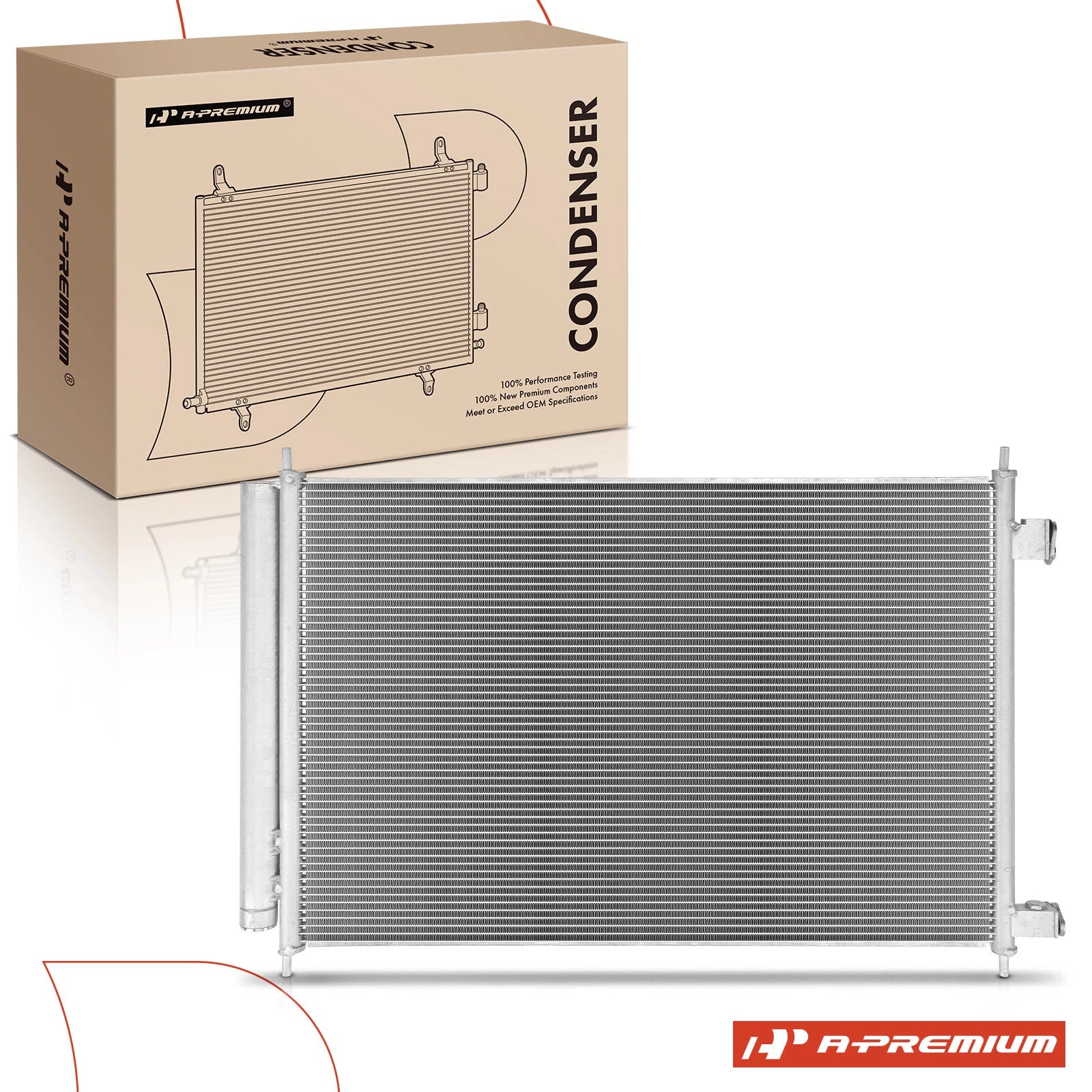 A/C Condenser with Bracket & Drier for Chevrolet City Express (2015–2018)