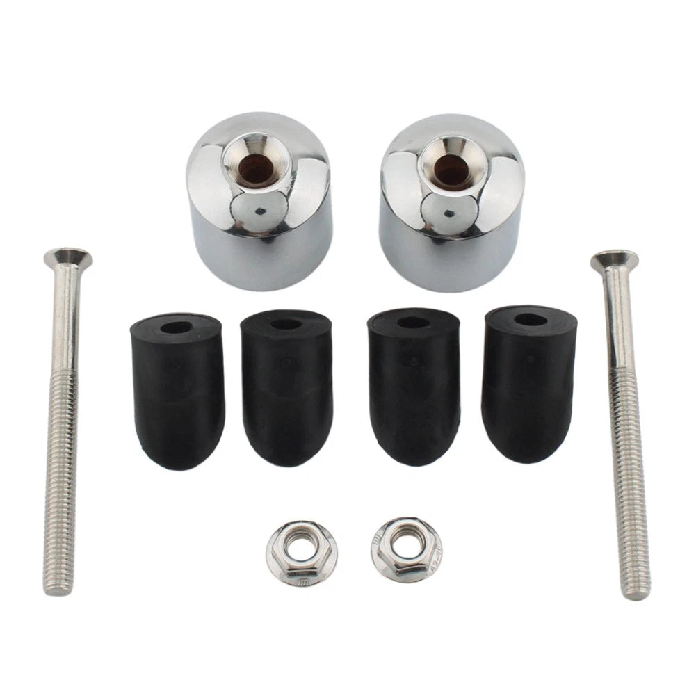 Bar Ends Hand Grip Handlebar End Caps for Yamaha VMAX 400 450 500 750 (1985–2000) Chrome
