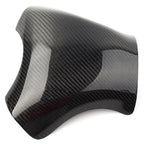 Black Carbon Fiber Gas Tank Cover Pad Protector for Kawasaki ZX6R (2005-2006)