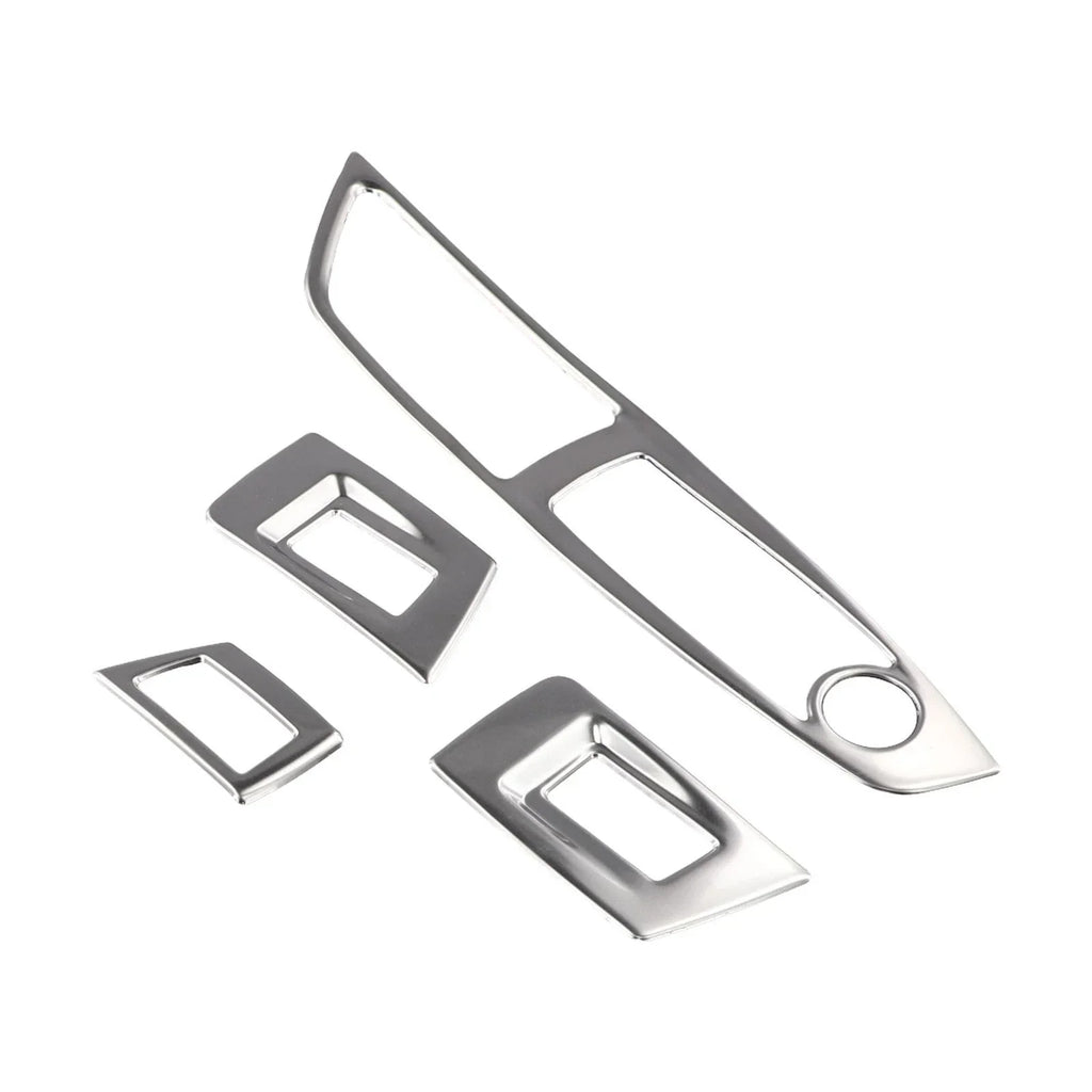 Polished Interior Door Window Lift Button Cover Trim for BMW 5 Series
