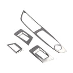 Polished Interior Door Window Lift Button Cover Trim for BMW 5 Series