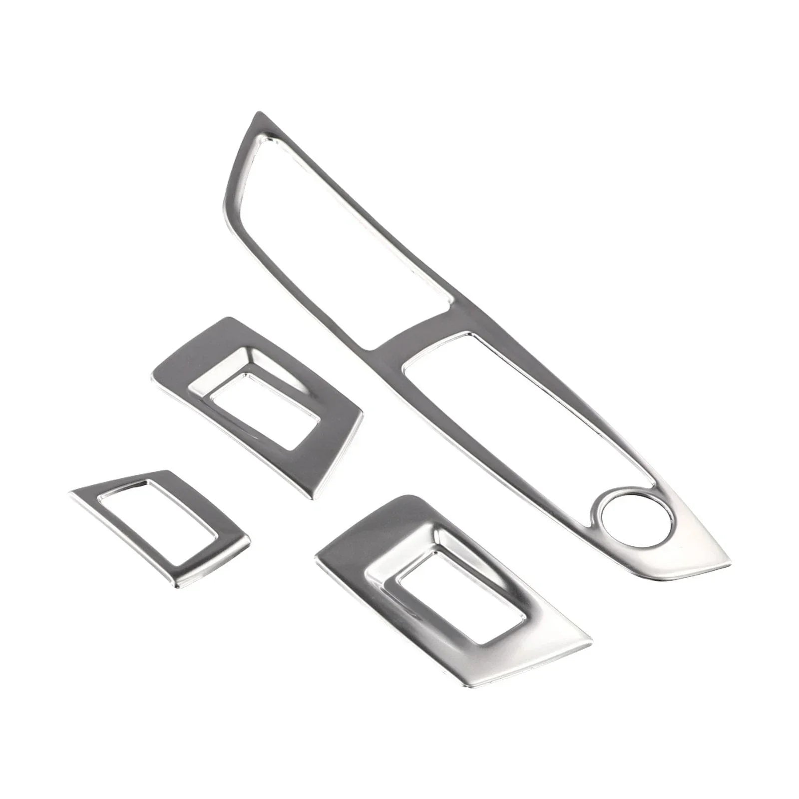Polished Interior Door Window Lift Button Cover Trim for BMW 5 Series