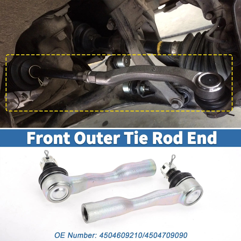 2X Front Outer Tie Rod Ends for Toyota Tundra (2003–2006) No. 4504609210