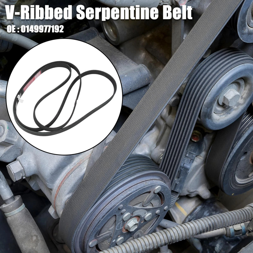Rubber V-Ribbed Serpentine Belt for Mercedes-Benz S430 (2000–2006) 6PK2380 0149977192
