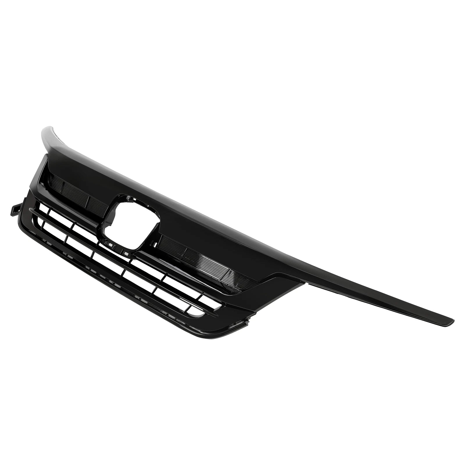 Front Upper Grille Assembly for Honda Pilot (2019–2022) Glossy Black