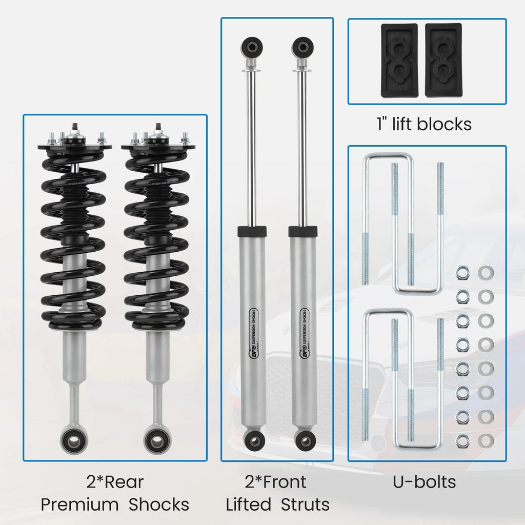 2.5" Lift Kit Struts & Shocks for Ford F150 4WD (2004–2008)