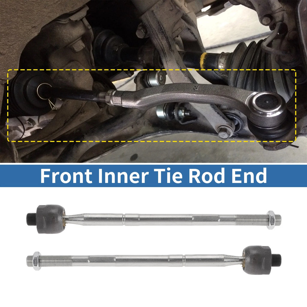 2X Front Inner Tie Rod End Links for Dodge Charger, Chrysler 300 (2015–2022)