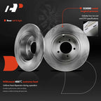 Rear Disc Brake Rotor & Ceramic Pad for Jeep Compass (2007-2017)