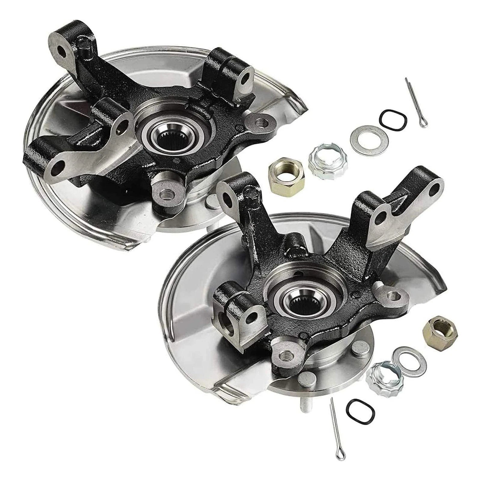 2X Front Knuckle & Wheel Bearing Hub for Dodge Caliber Jeep Compass (2007-2012)