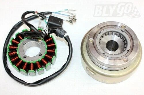 18 Pole Magneto Stator Roller Flywheel for 200cc 250cc ATV Dirt Bike (2000–2023)