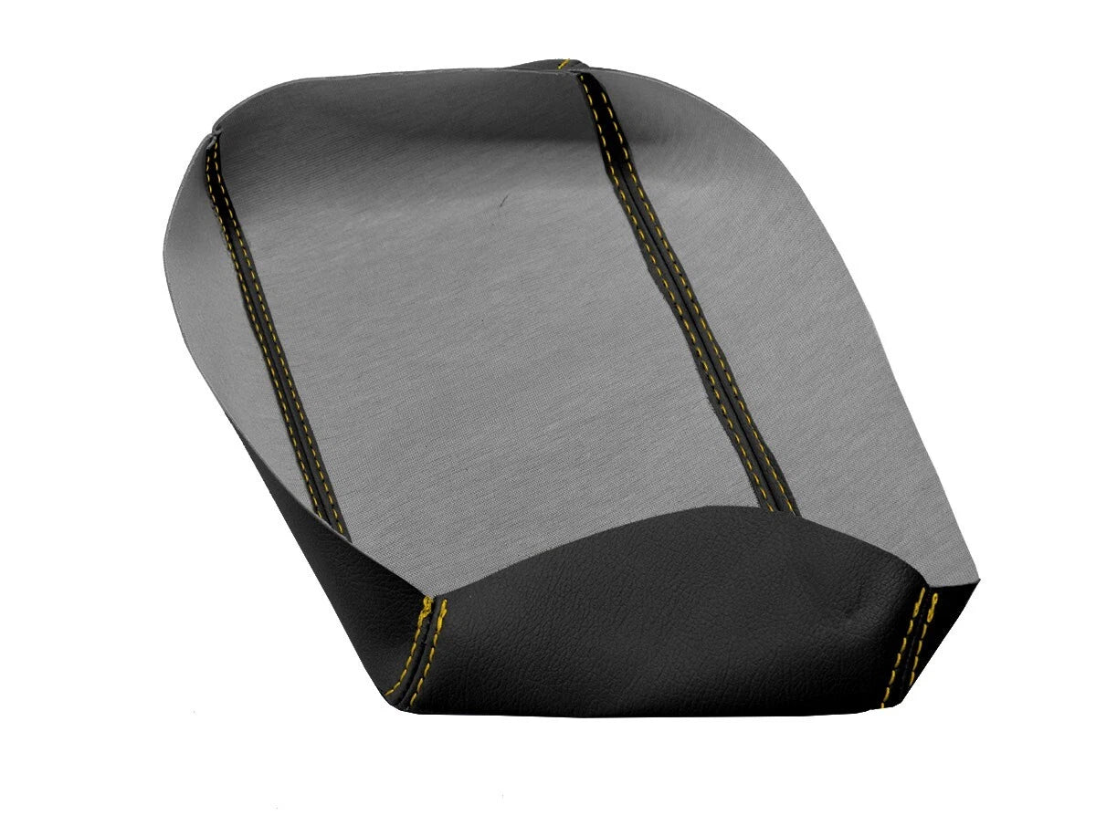Leather Console Lid Armrest Cover for Acura Integra (1994–2001) Yellow Stitch