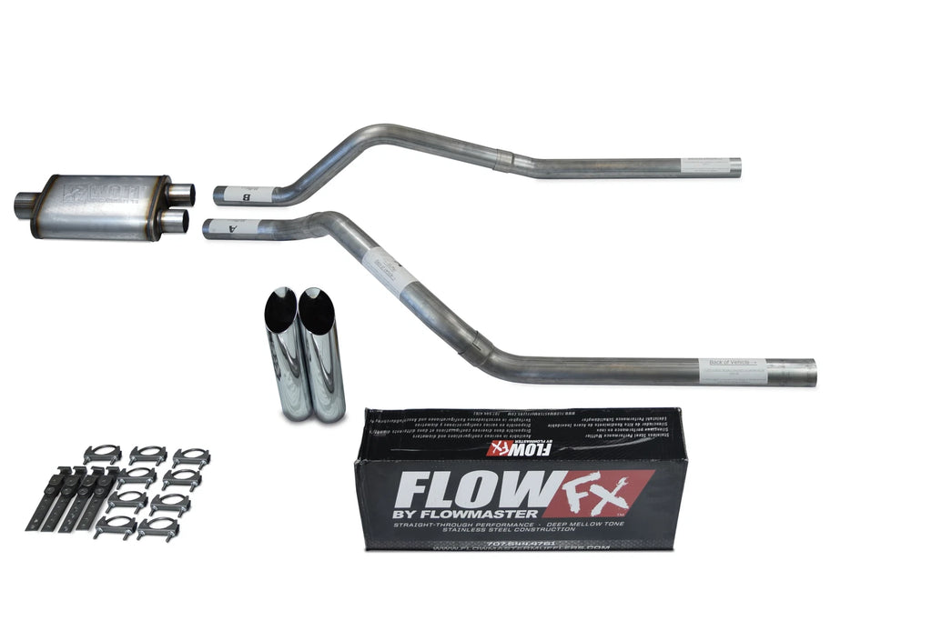 2.5" Dual Exhaust Kit for GMC Jimmy (1992–1994) Flowmaster Flow FX Slash Tip