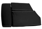 Leather Center Console Lid Armrest Cover for BMW E60 (2003–2010) - Black