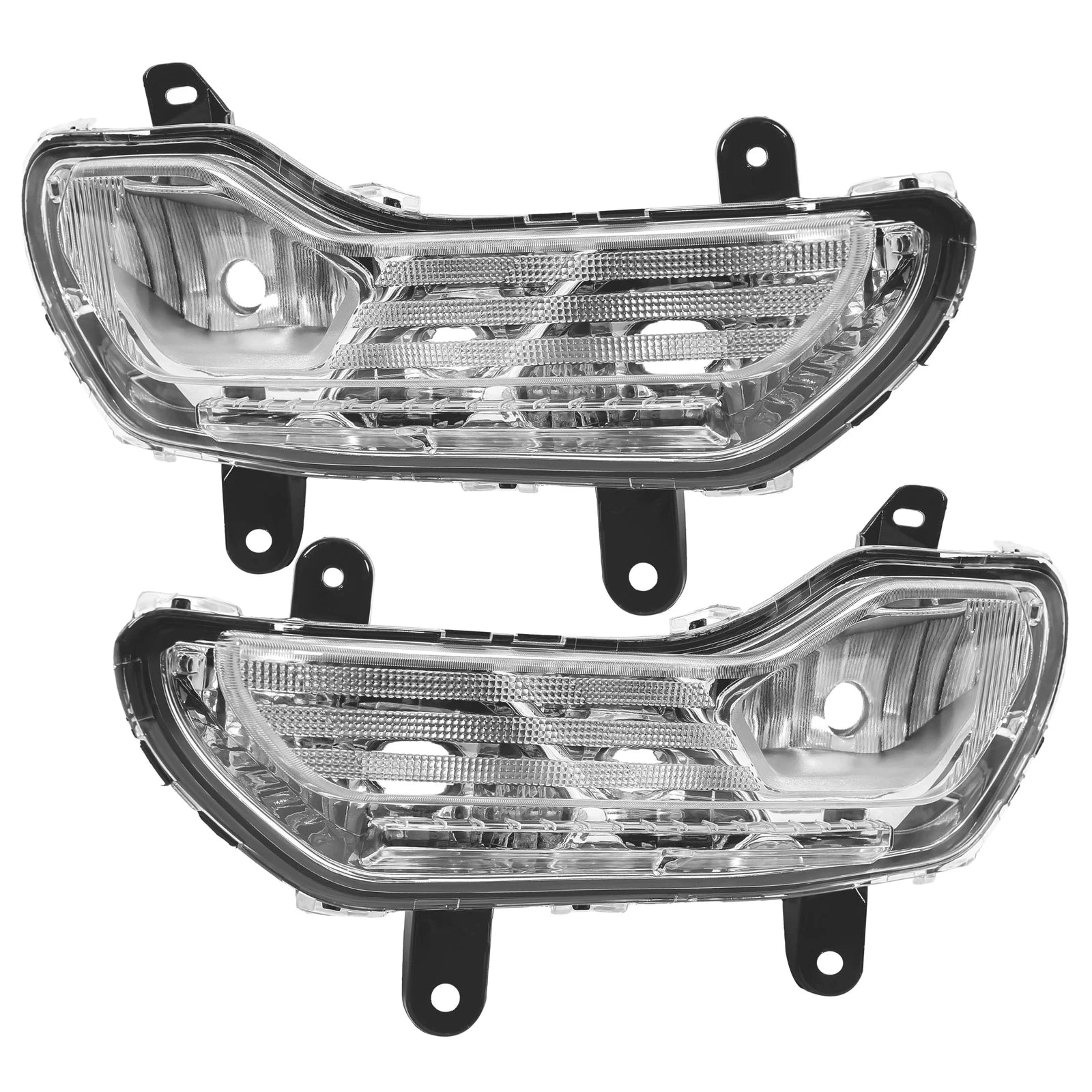 Set of 2 Clear Fog Light Bumper Lamps for Ford Escape Kuga (2013–2016)