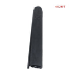 4X 24 FT Removable Black Swimming Pool Fence for Inground Pools